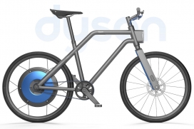 采用品牌闻名美学+功能性方法的戴森城市概念自行车