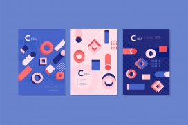 几何简笔风素材下载