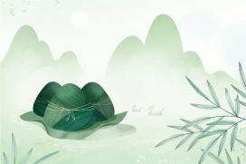 山水国防端午节粽子素材下载