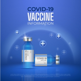 蓝色新冠疫苗素材下载
