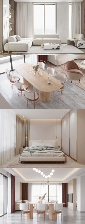 用微妙现代魅力装饰升级的住宅室内设计