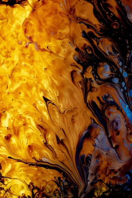 金箔色液体流体褶皱图