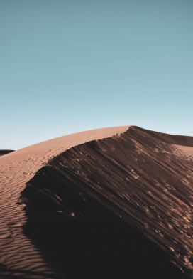 蓝色沙漠沙丘图