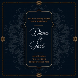 欧式金边花纹修饰素材下载