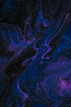 蓝紫色星空液体流图图