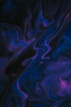 蓝紫色星空液体流图图