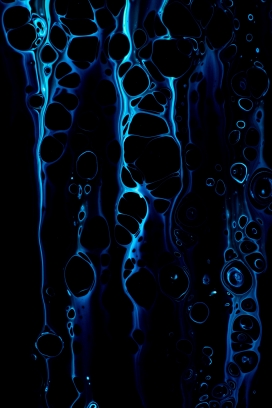 蓝色液体流体抽象图