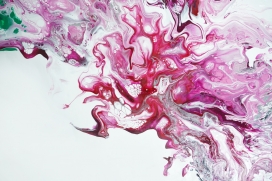 紫色液体花纹流体抽象图