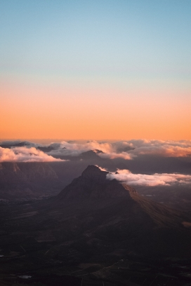 唯美晚霞美景图片