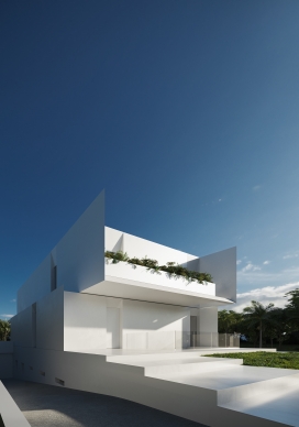 PROA House-创意的国外白色别墅建筑