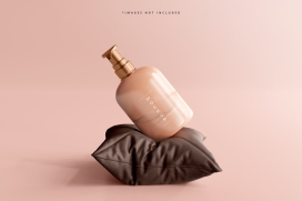 时尚女性沐浴露瓶子素材下载