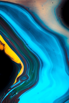 多彩液体流体抽象图片