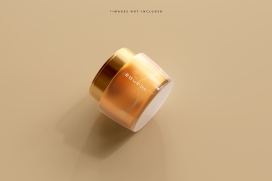 金黄色面霜护肤品素材下载