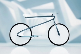 平衡了艺术家笔触与时尚空气动力学设计的无轮毂电动自行车