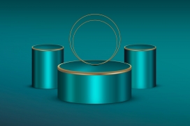 金箔圆柱体素材下载