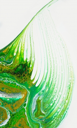 绿色动态的液态花纹