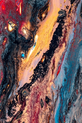 抽象多彩混合液体花纹