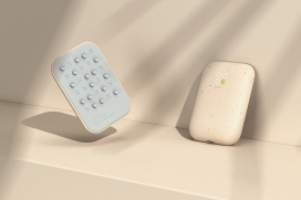 这款无线移动电源为纤薄机身设计，并通过微型吸盘连接到您的智能手机！