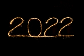 2022荧光跨年字图片