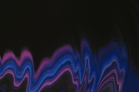 抽象的蓝紫波浪曲线图