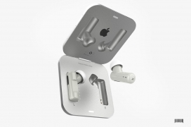 受 Apple 启发的概念迷你AirPods耳机-将经典耳塞缩小到豆子大小！