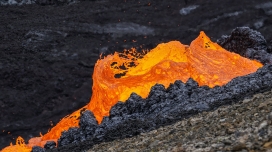火山岩熔浆图
