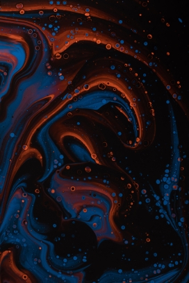 抽象液体花纹图