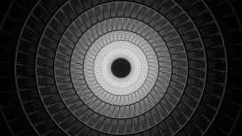 圆形栏杆建筑黑白图片