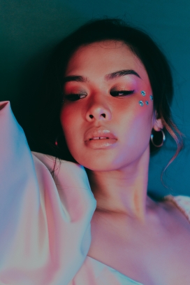 时尚性感的欧美混血女郎