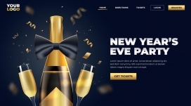 庆祝型香槟酒素材下载