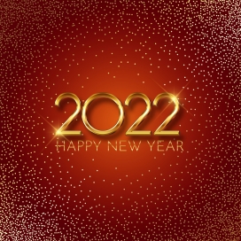 金光闪闪铂金立体2022跨年字体素材