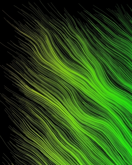 绿色丝状抽象图