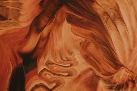 褐色褶皱的液体背景花纹图
