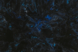 蓝色液体花纹抽象背景图