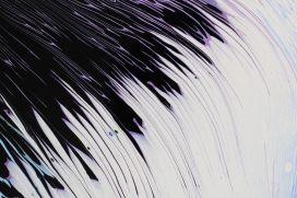 紫白色羽毛液体花纹图