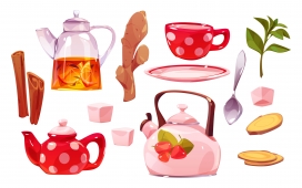 精致女性茶艺茶文化素材下载