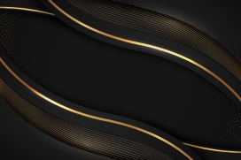 金色曲线素材下载