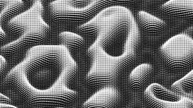 凹凸不平的黑白粒子素材下载