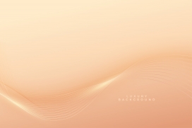 流畅的金色曲线素材下载