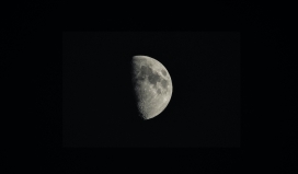 月球月亮黑白图片