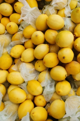 黄色小柠檬水果图