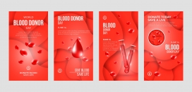 红色血液血浆海报素材下载