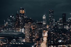 城市夜景黑金图