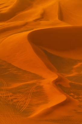 金黄色沙漠风景图