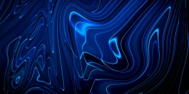 蓝色塑料褶皱水韵液体纹理图