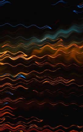 抽象的波浪曲线光