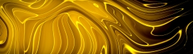金黄色液体塑料褶皱抽象图