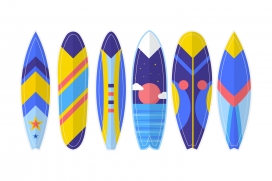 夏季冲浪板滑板素材下载