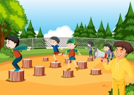 https://www.2008php.com/可爱的小朋友跳木桩游戏素下载