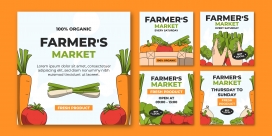 卡通蔬菜果农产品海报素材下载